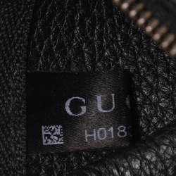 Pre Owned Gucci Black Leather Jackie Bucket bag