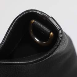 Pre Owned Gucci Black Leather Jackie Bucket bag