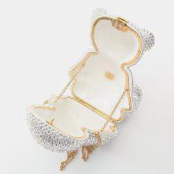 Pre Owned حقيبة كتف غوتشي GG تيدي بير سواروفسكي متعددة الألوان شفافة