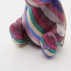 مملوكة مسبقًا Gucci GG Teddy Bear Swarovski Multicolor Shoulder Bag