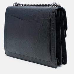 Pre Owned Gucci Black Medium Calfskin Dionysus Shoulder Bag