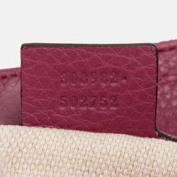 Pre Owned Gucci Pink Medium Leather Soho Chain Tote
