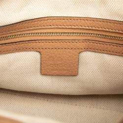 Pre Owned Gucci Brown Medium Leather Soho Chain Tote