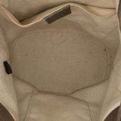 Pre Owned Gucci Beige/Brown GG Supreme Neo Vintage Drawstring Bucket Bag