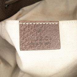 Pre Owned Gucci Beige/Brown GG Supreme Neo Vintage Drawstring Bucket Bag