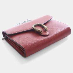 Pre Owned Gucci Calfskin Dionysus Wallet On Chain