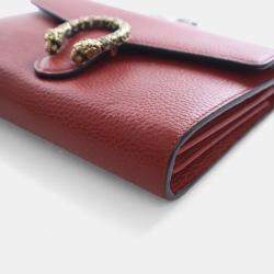 Pre Owned Gucci Calfskin Dionysus Wallet On Chain