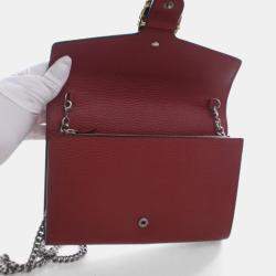Pre Owned Gucci Calfskin Dionysus Wallet On Chain