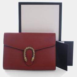 Pre Owned Gucci Calfskin Dionysus Wallet On Chain