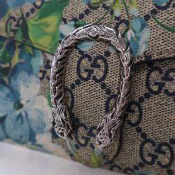 Pre Owned Gucci GG Blooms Dionysus Wallet With Chain