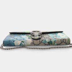 Pre Owned Gucci GG Blooms Dionysus Wallet With Chain