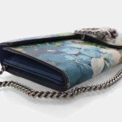 Pre Owned Gucci GG Blooms Dionysus Wallet With Chain