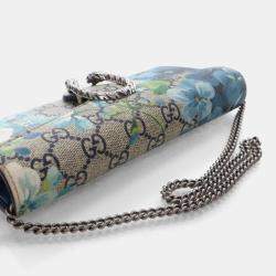 Pre Owned Gucci GG Blooms Dionysus Wallet With Chain