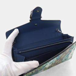 Pre Owned Gucci GG Blooms Dionysus Wallet With Chain