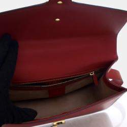 Pre Owned Gucci Small Leather Sylvie Shoulder Bag