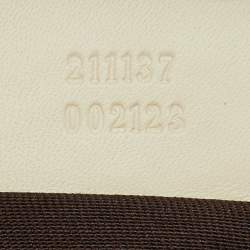 Pre Owned Gucci Beige/Cream GG Supreme Canvas and Leather Tote