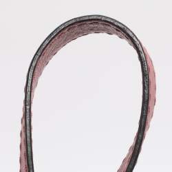 Pre Owned Gucci Old Rose Microguccissima Leather Buckle Flap Shoulder Bag