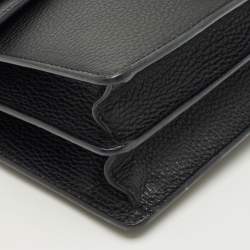 Pre Owned Gucci Black Leather Small Crystal Dionysus Shoulder Bag