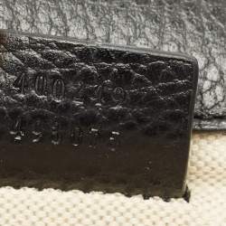 Pre Owned Gucci Black Leather Small Crystal Dionysus Shoulder Bag