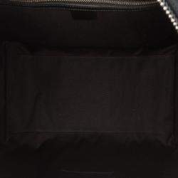 Pre Owned Gucci Black Medium GG Supreme Carry On Duffle Bag