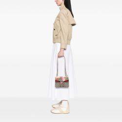 Pre Owned Gucci Brown Small GG Supreme Blooms Dionysus Crossbody