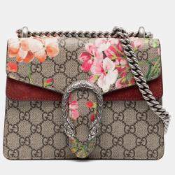 Pre Owned Gucci Brown Small GG Supreme Blooms Dionysus Crossbody