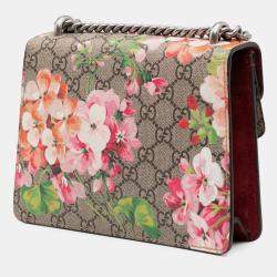 Pre Owned Gucci Brown Small GG Supreme Blooms Dionysus Crossbody
