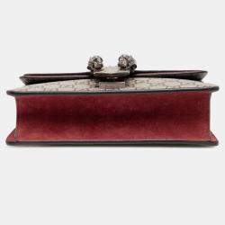 Pre Owned Gucci Brown Small GG Supreme Blooms Dionysus Crossbody