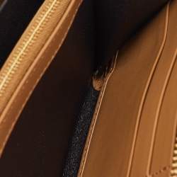 Pre Owned Gucci Multicolor Python GG Marmont Zip Around Wallet