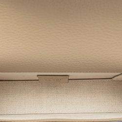 Pre Owned Gucci Beige Brown Mini GG Supreme Horsebit 1955 Crossbody