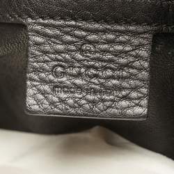 Pre Owned Gucci Black Leather Medium Icon Bit Hobo