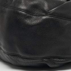 Pre Owned Gucci Black Leather Medium Icon Bit Hobo