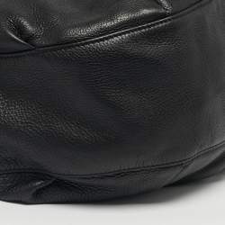 Pre Owned Gucci Black Leather Medium Icon Bit Hobo