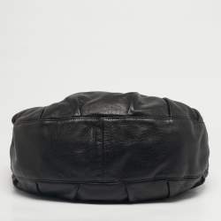 Pre Owned Gucci Black Leather Medium Icon Bit Hobo