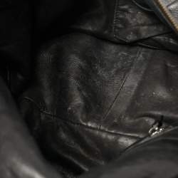 Pre Owned Gucci Black Leather Medium Icon Bit Hobo