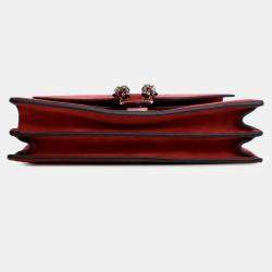 Pre Owned Gucci Red Medium Suede Dionysus Shoulder Bag