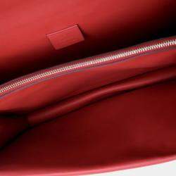 Pre Owned Gucci Red Medium Suede Dionysus Shoulder Bag