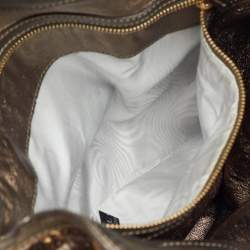 Pre Owned Gucci Metallic Python Medium Babouska Indy Hobo