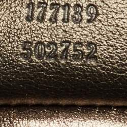 Pre Owned Gucci Metallic Python Medium Babouska Indy Hobo