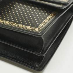 Pre Owned Gucci Black/Gold Leather Medium Guccy Dionysus Shoulder Bag
