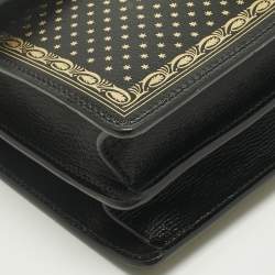 Pre Owned Gucci Black/Gold Leather Medium Guccy Dionysus Shoulder Bag