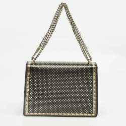 Pre Owned Gucci Black/Gold Leather Medium Guccy Dionysus Shoulder Bag