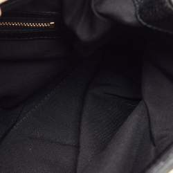 Pre Owned Gucci Multicolor Leather and Velvet Horsebit Embossed Velour Web Treasure Satchel