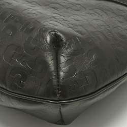 Pre Owned Gucci Choco Brown Horsebit Embossed Leather Small Shoulder Bag