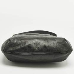 Pre Owned Gucci Choco Brown Horsebit Embossed Leather Small Shoulder Bag