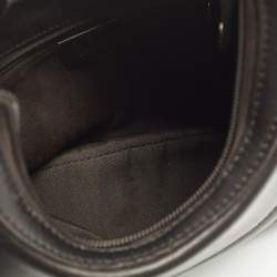 Pre Owned Gucci Choco Brown Horsebit Embossed Leather Small Shoulder Bag