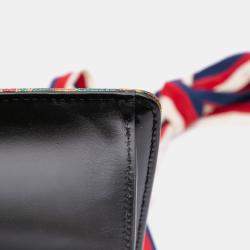 Pre Owned Gucci Gold Small Canvas Brocade Sylvie Satchel