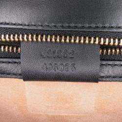 Pre Owned Gucci Gold Small Canvas Brocade Sylvie Satchel