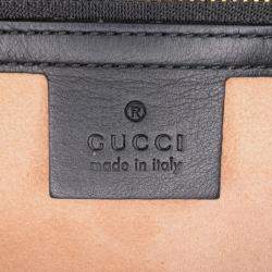 Pre Owned Gucci Gold Small Canvas Brocade Sylvie Satchel