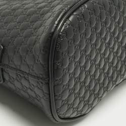 Pre Owned Gucci Black Microguccissima Leather Mini Nice Dome Bag